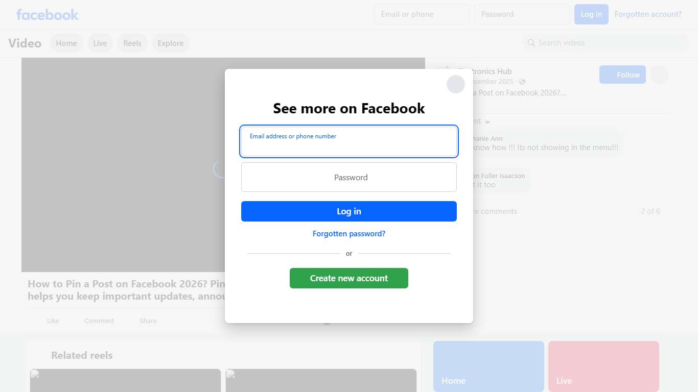 How to Pin a Post on Facebook 2026? Pinning a post on Facebook in 2026 helps you keep important updates, announcements, or highlights at the top of your profile or page. It ensures your audience sees your most relevant content first, boosting visibility and engagement. Whether you're managing a personal profile or a business page, pinning posts is a simple way to showcase what truly matters. #FacebookTips #PinPost #FacebookGuide #SocialMediaHelp #FBHowTo #FacebookUpdates #SocialMediaTips #FBPost